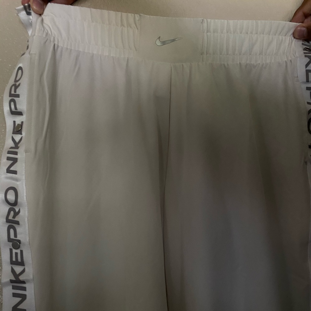 Nike Pro Track Pants White high waisted